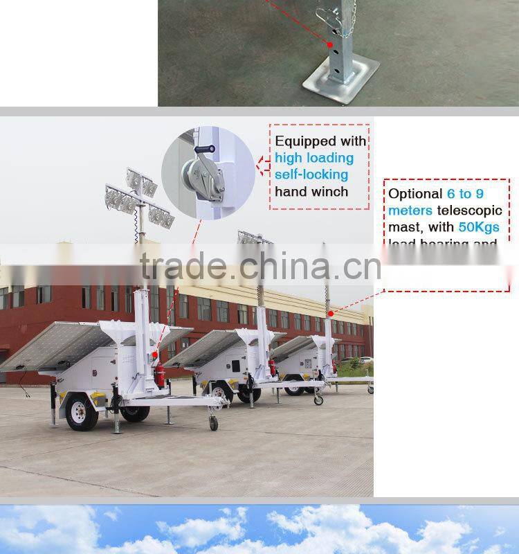 High lumen efficacy generator lights rental for night lighting