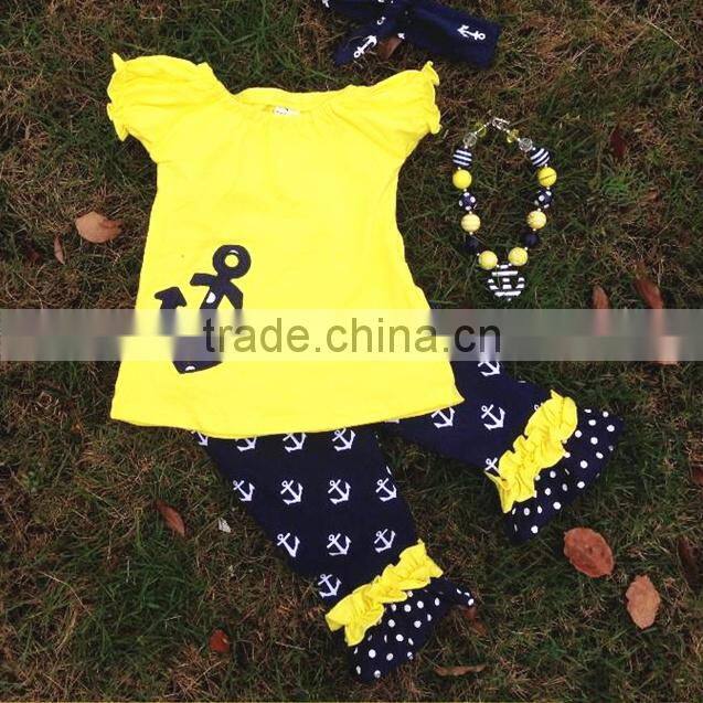 2015 Fall Thanksgiving Day Pumpkin baby girls clothes set