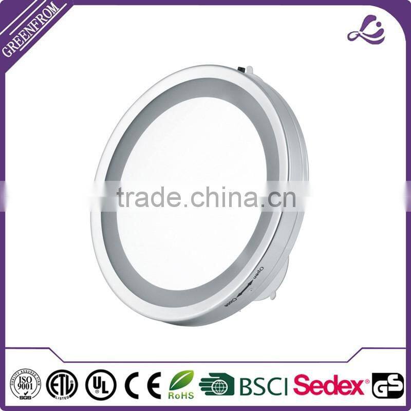 LED Wall Mounted Mirror With Suction Cup