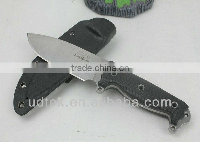 Stone-washed version BASTA Combat Knife Fighting Knife with D2 Blade + G10 Handle UDTEK01299