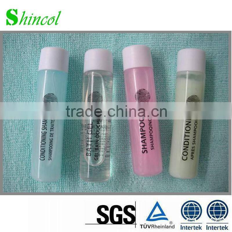 GMPC ISO hotel supply disposable hotel amenities shampoo and bath gel