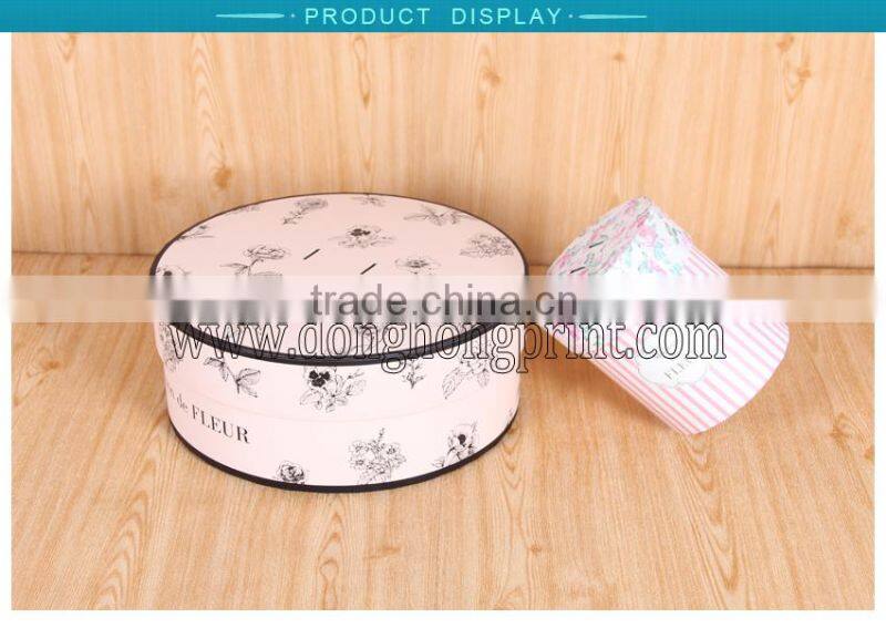 Christmas decoration flower box, round flower box, flower packaging box