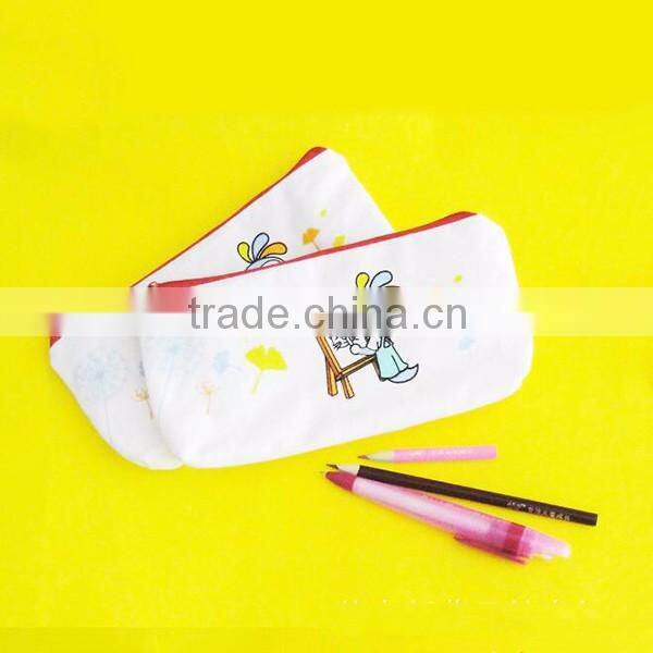 canvas zipper pencil bags