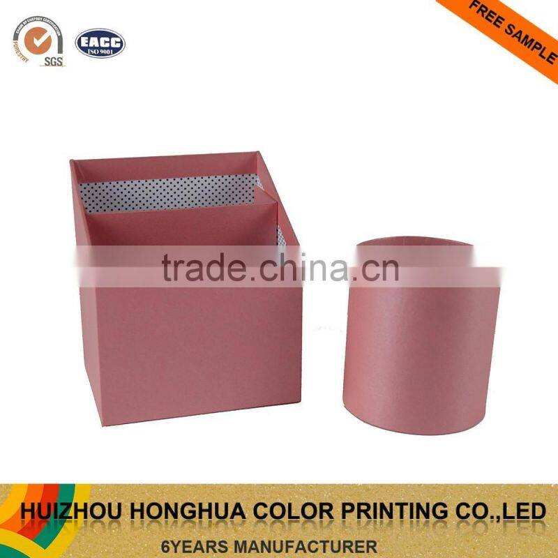 Fancy Paper Cardboard Office Stationery Set Office Pink Gift Set