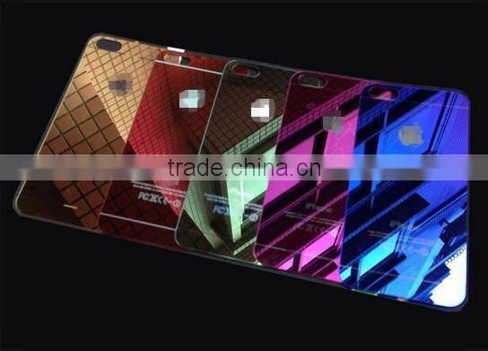 Electroplating Mirror Tempered Glass Screen Protector For iphone and samsung