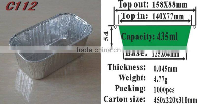 food container aluminum foil C112