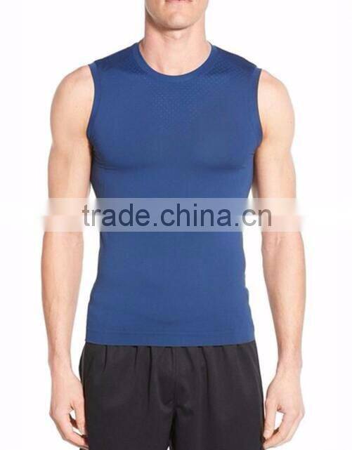 Daijun OEM summer men's polyester blue high quality wholesale tank top