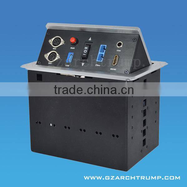 CE RoHS FCC Pop Up Power and Data Desktop Socket for Tabletop