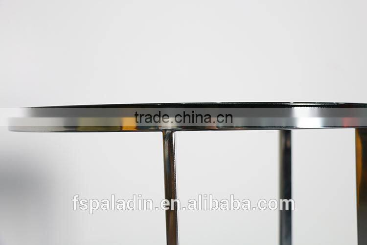 Wooden Top Steel Frame Coffee Table