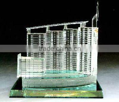 2016 Transparent crystal building model in personal design