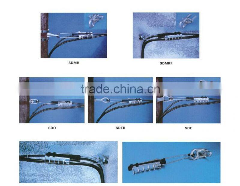 DR1500 anchoring clamp for hanging cable/dead end clamp