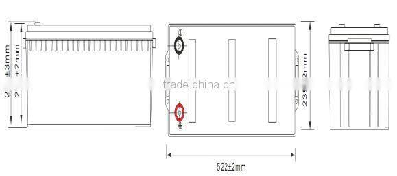 High performance Kanglida 12v 200ah sealed plastic storage boxes manufacturer