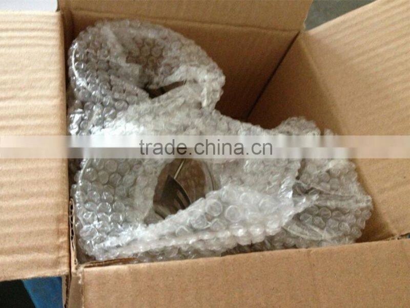 Glass cup with stainless steel handle