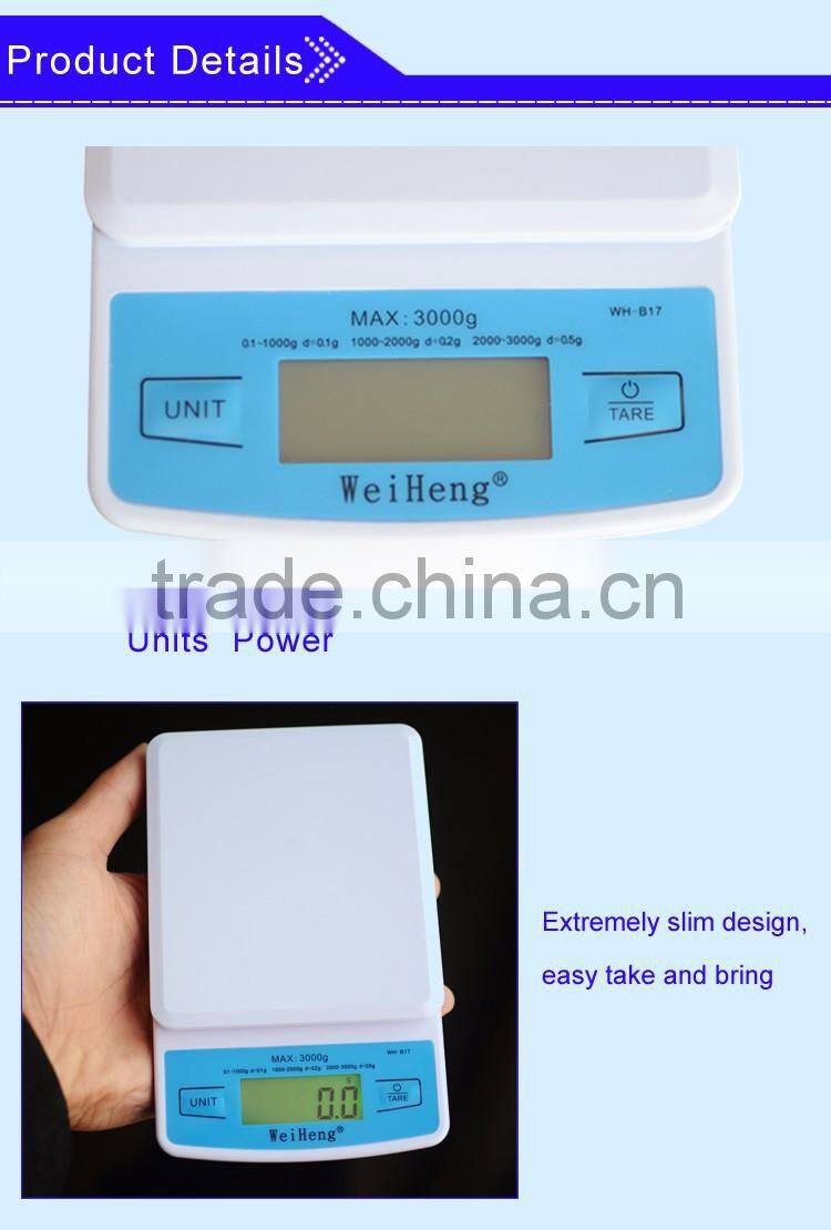 3kg modern household digital kitchen scale