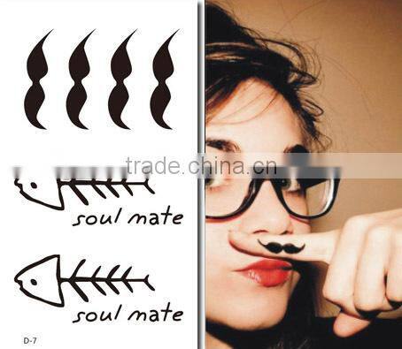 Safety Easily Use and Peel Away CMYK Butterfly Temporary Face Mask Tattoo Stickers for Make up