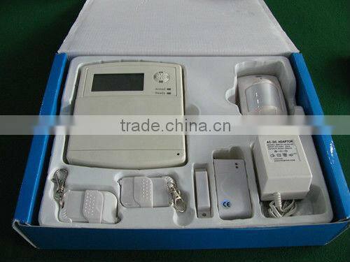 wireless alarm system monitoring control panel with LCD alarm zone display