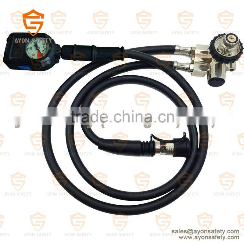 SCBA Digital pressure gauge with pressure reducer using together with communication mask or HUD