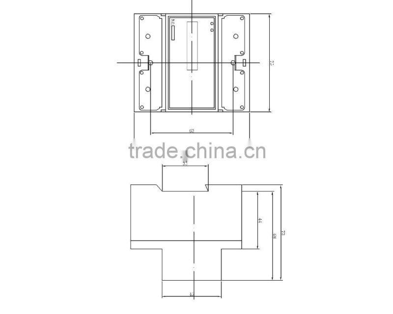 PC cover three 3 phase four 4wire 5 digits Cyclometer display electronic kWh meter
