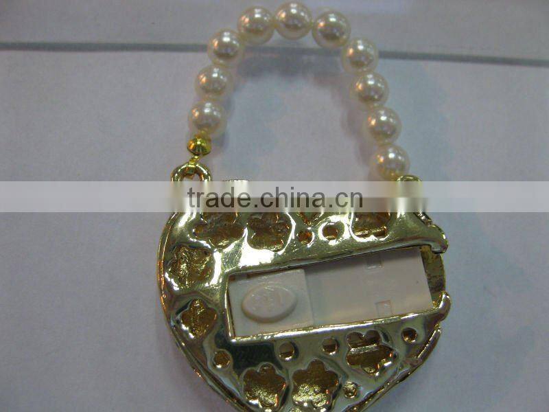 4gb heart shape jewelry usb flash drive
