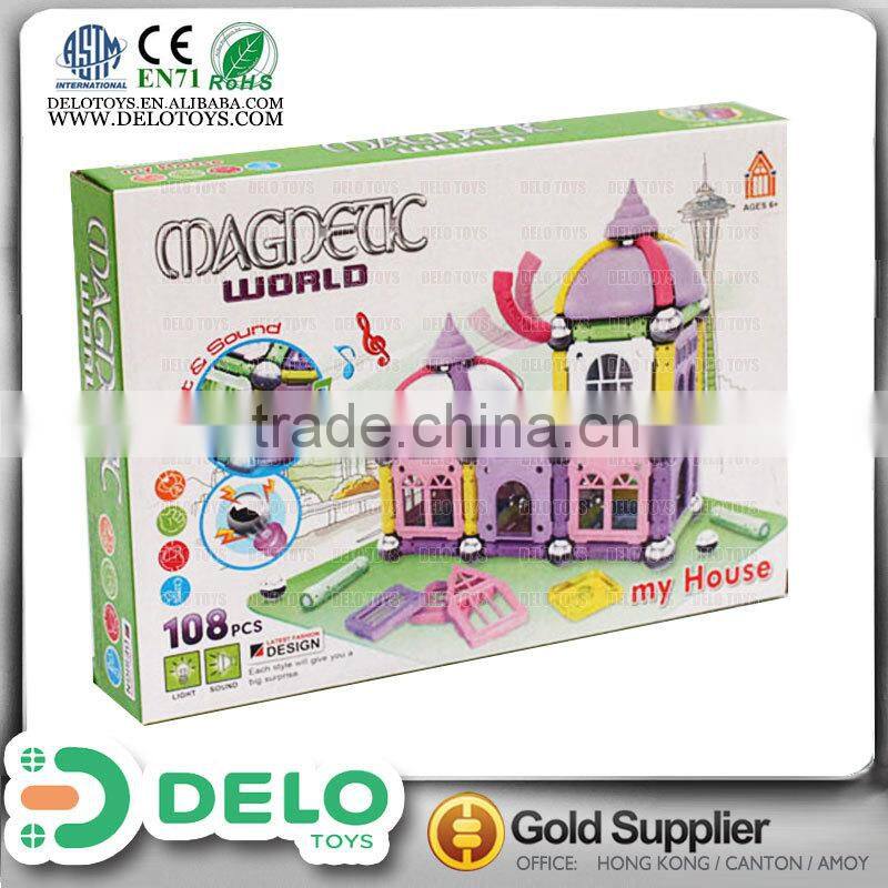 3D Magnetic building blocks with light and sound DE0202069