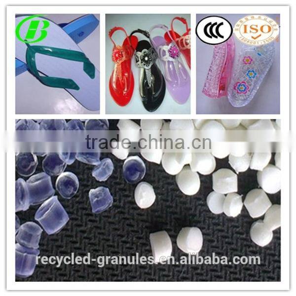 crystal colorful pvc compound /pvc granules for sandal shoe