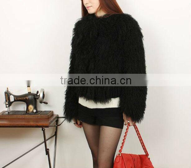 fashion style tibet sheep fur coat 1329