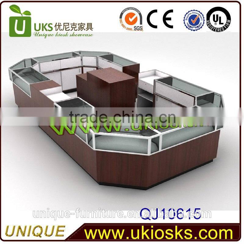 2015 glass display showcase/stand/cabinet,jewelry/watch glass display