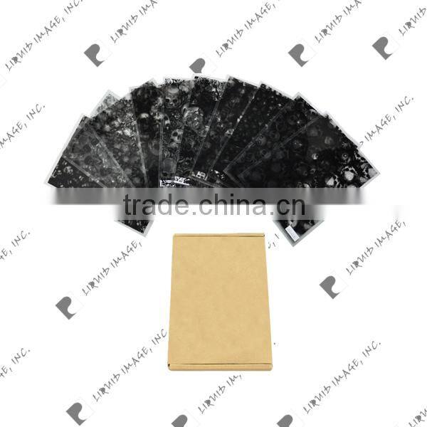 A3 skull film box Package Liquid Image water transfer printing film patterns hydrographic film hydro dipping film NO.A3SK10V1