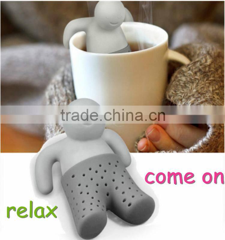 2015 hot sale food grade silicone high quality empty tea bag