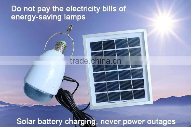 Portable dual usb car charger solar led light solar lamp solar powered light for indoor