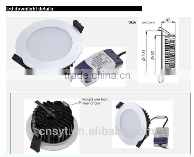 Au plug led downlight 10w 90mm cutout led downlight smd5730 led downlight