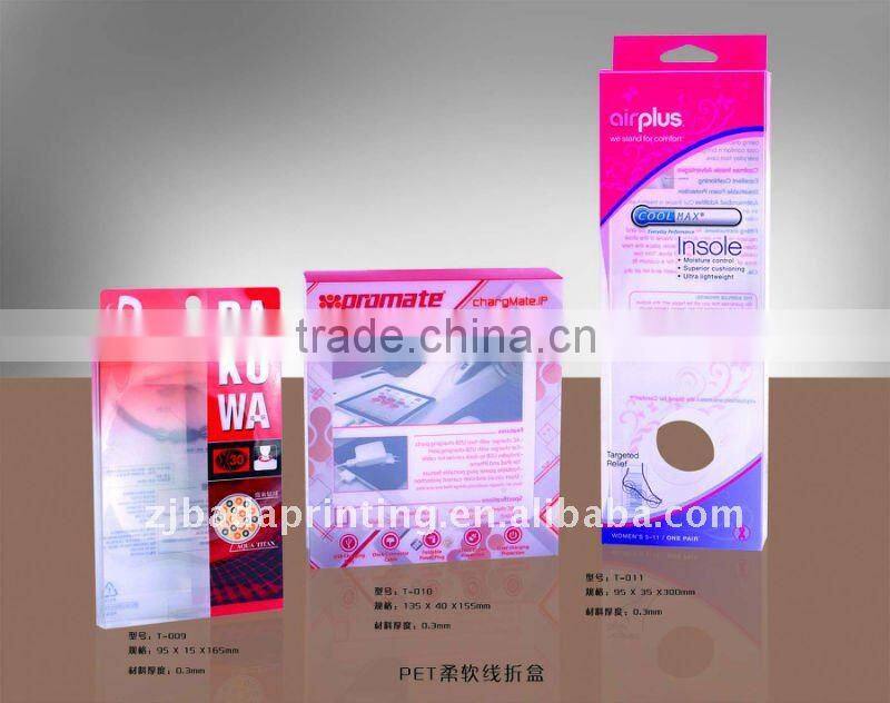 High quality Clear Plastic PP box of silk screen printing