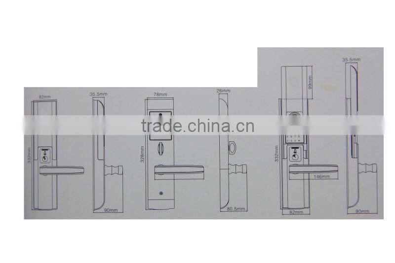 rfid fingerprint door sensor lock