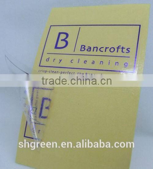 Durable plastic sticker for metal gear