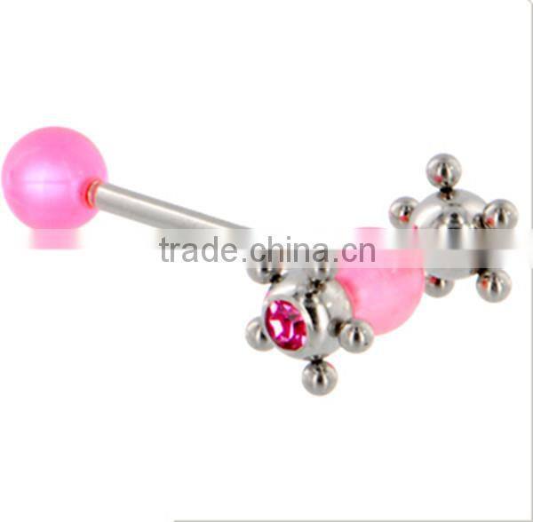 Fashion animal tongue ring barbell piercings body jewelry