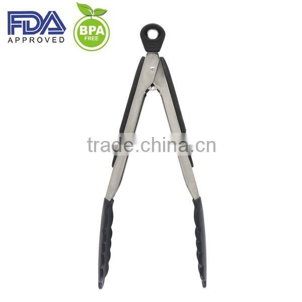 Good grip silicone oven tongs/ice tongs/food tongs