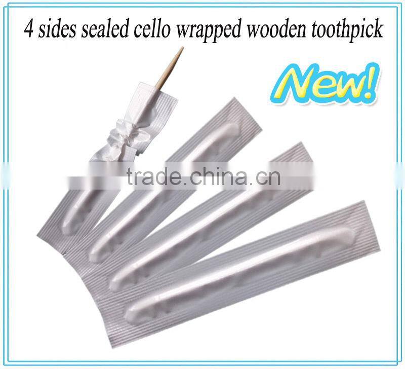 2016 new product 4 sides paper wrapped toothpick for lowest price