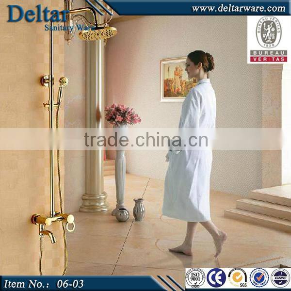 Hot selling classical golden shower water mixer, Wholesale golden shower mixer with hose