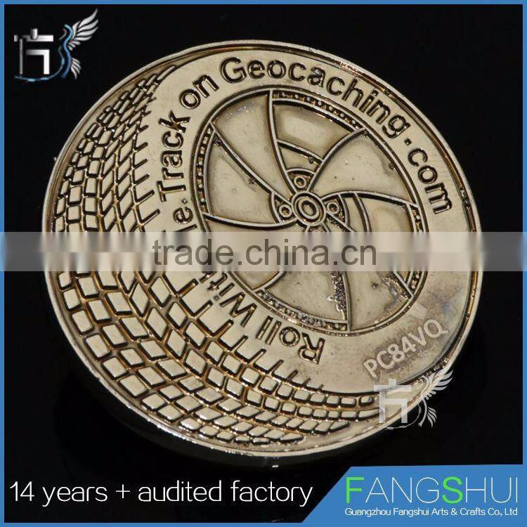 Customized gold plated tungsten trolley coin album china for sale
