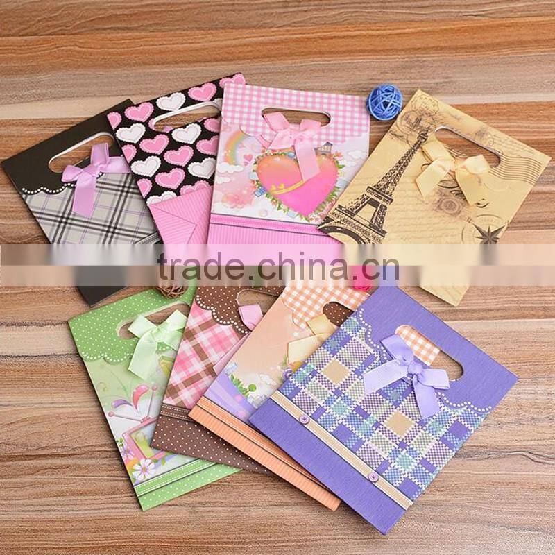 Paper bag plant popular 2016 hot sell various kraft paper gift bag printing for birthday