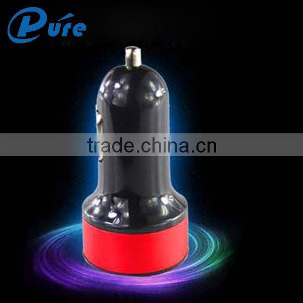 factory sale mobile phone charger DC 5V 2.4A 2 USB port mobile phone car charger accept OEM