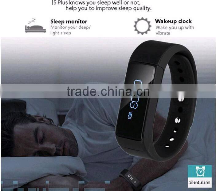 smart bracelet i5 plus Bluetooth Waterproof Touch Screen Fitness Tracker Sleep Monitor Healthy bands