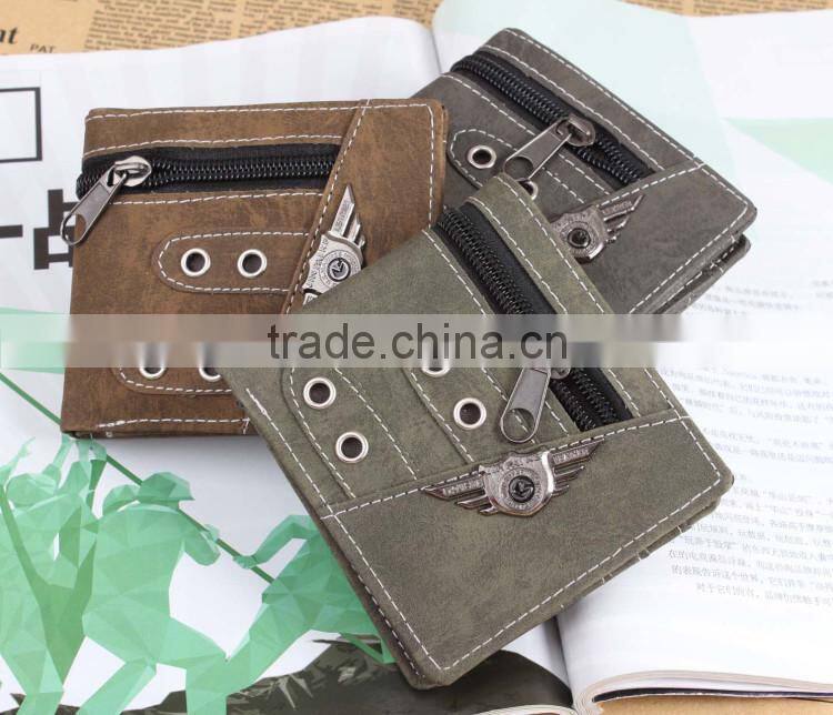 Retro Men's Casual Canvas Bi-fold Wallet Card Slot Purse Cheap