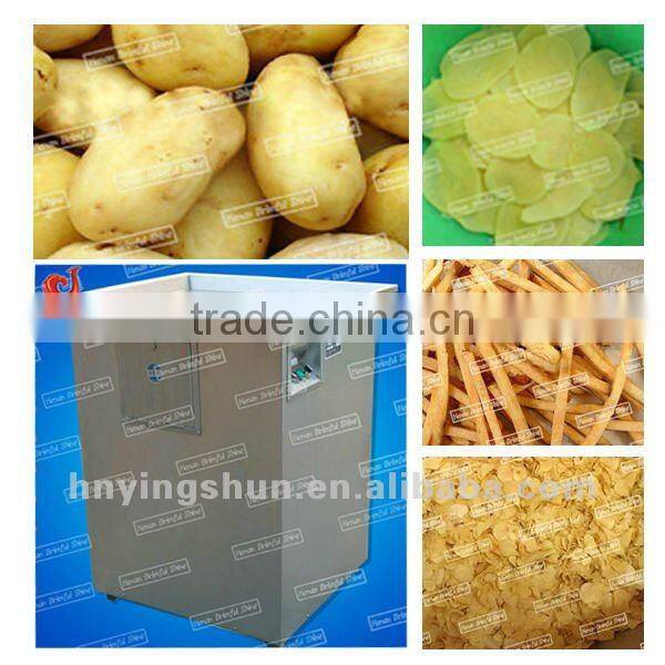 automatic potato chips cutting machine for peeling and cutting potatoes