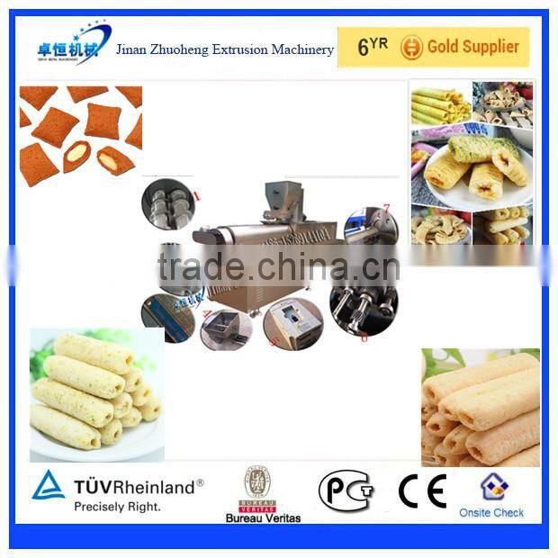 Sweet chocolate core filling snack food making machine