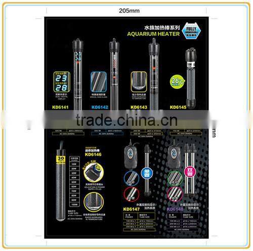 Fully Dural-Digital Heater Subemersible Aquarium Glass Heater with 100W