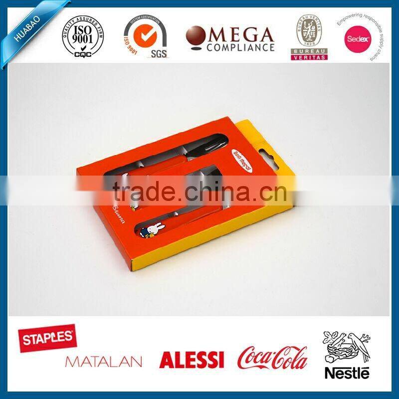 Hot sale Factory supply top quality baby product stainless steel cutlery with ABS handle, orange Miffy photo printed