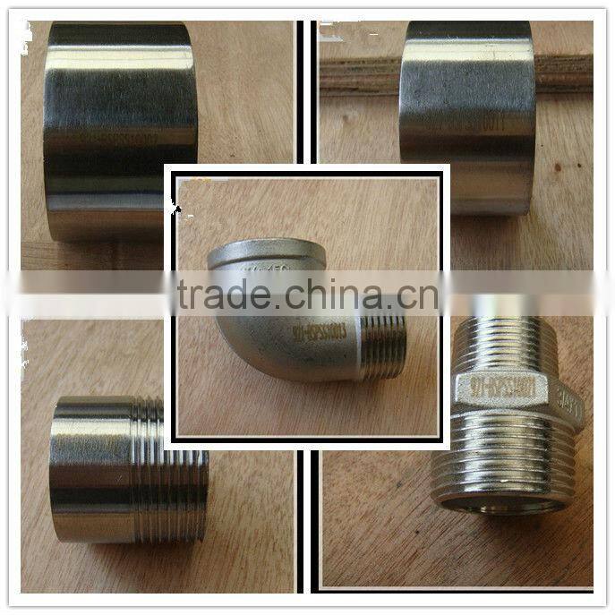 corrugated high pressure stainless steel forged fitting