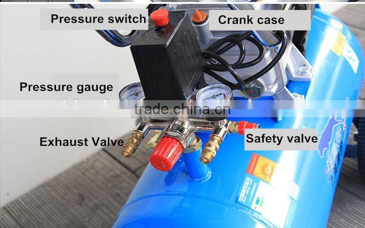 220V/50HZ, copper wire, 2HP portable direct driven air compressor, 50L air compressor, CE