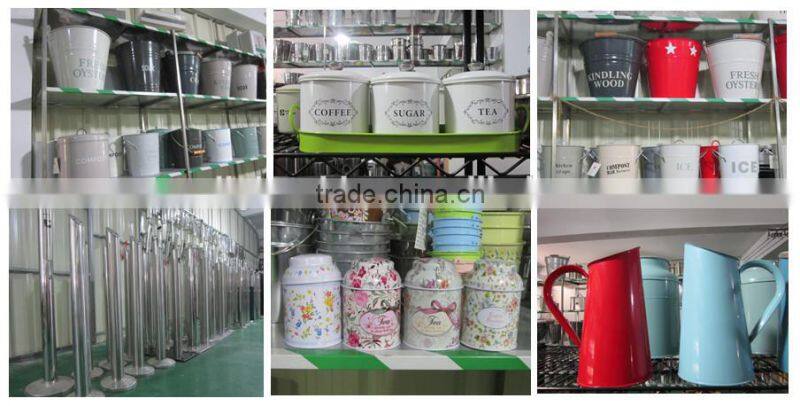 metal dog food bucket pet food bin food container laundry bin with scoop